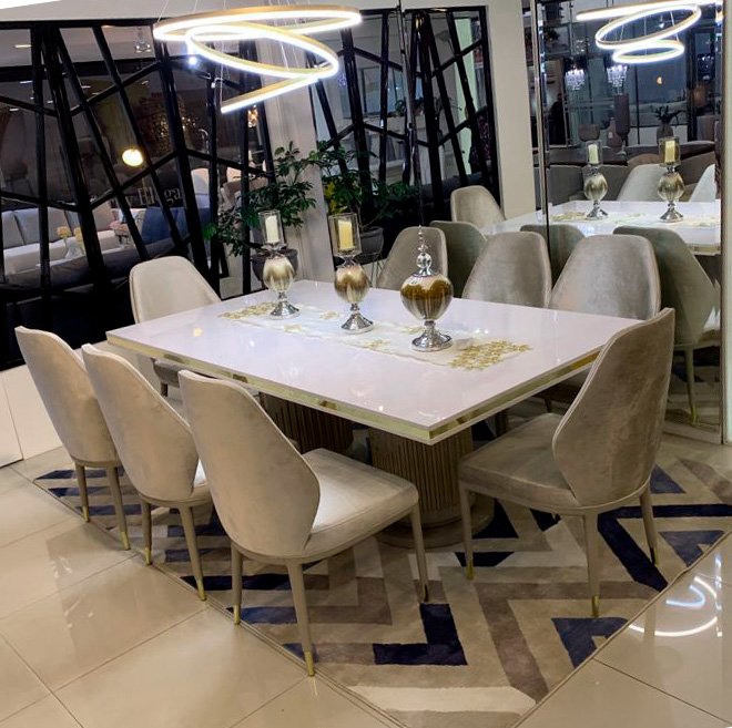 Mesa de Comedor Vancouver 8 Puestos Elegancia y Personalización